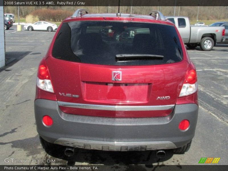 Ruby Red / Gray 2008 Saturn VUE XE 3.5 AWD
