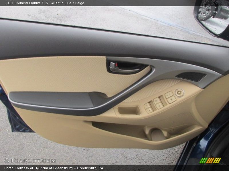 Atlantic Blue / Beige 2013 Hyundai Elantra GLS