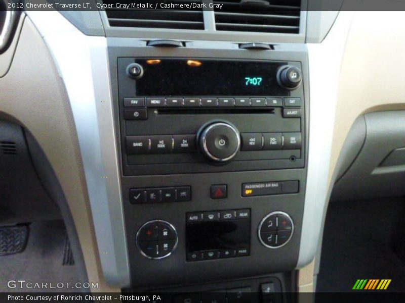 Cyber Gray Metallic / Cashmere/Dark Gray 2012 Chevrolet Traverse LT