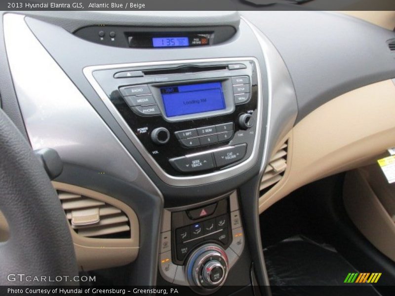 Atlantic Blue / Beige 2013 Hyundai Elantra GLS