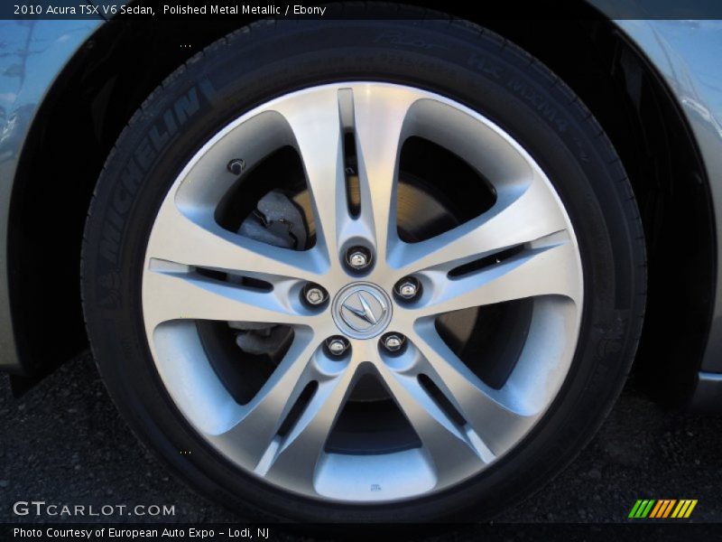 Polished Metal Metallic / Ebony 2010 Acura TSX V6 Sedan