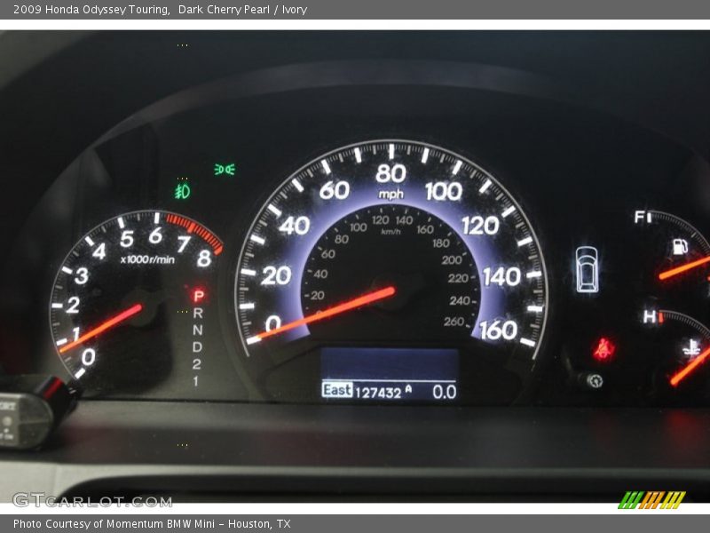 Dark Cherry Pearl / Ivory 2009 Honda Odyssey Touring