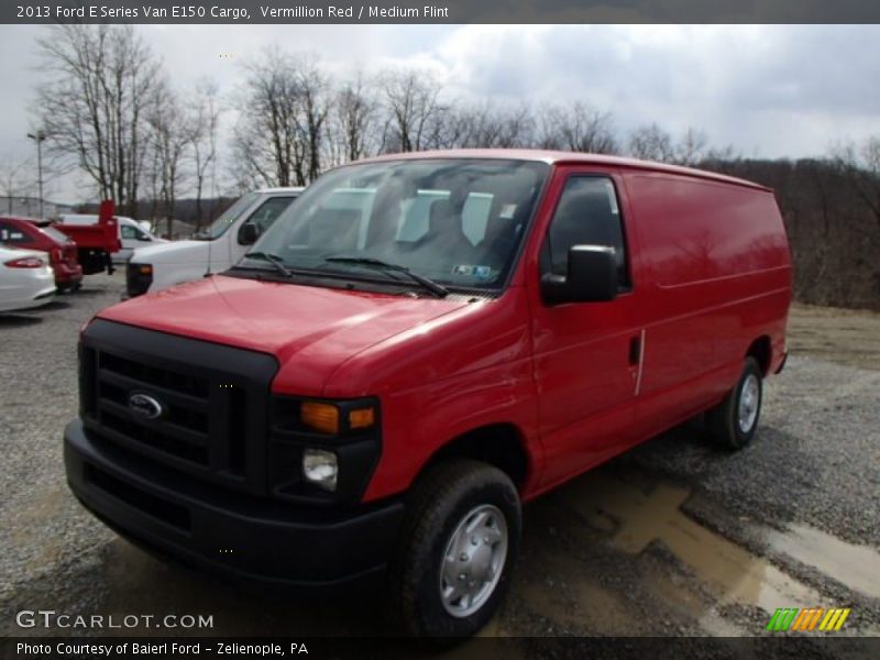 Vermillion Red / Medium Flint 2013 Ford E Series Van E150 Cargo