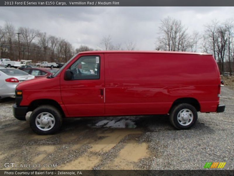 Vermillion Red / Medium Flint 2013 Ford E Series Van E150 Cargo