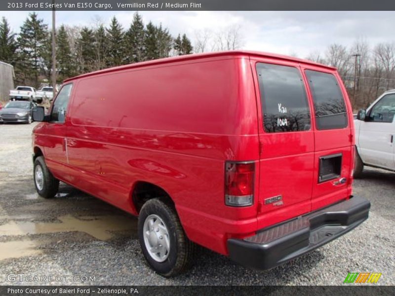 Vermillion Red / Medium Flint 2013 Ford E Series Van E150 Cargo