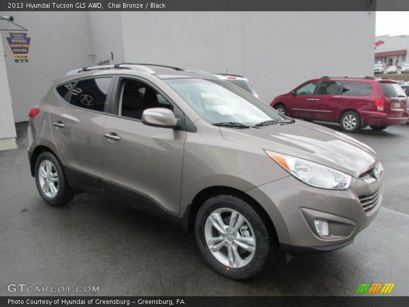 Chai Bronze / Black 2013 Hyundai Tucson GLS AWD