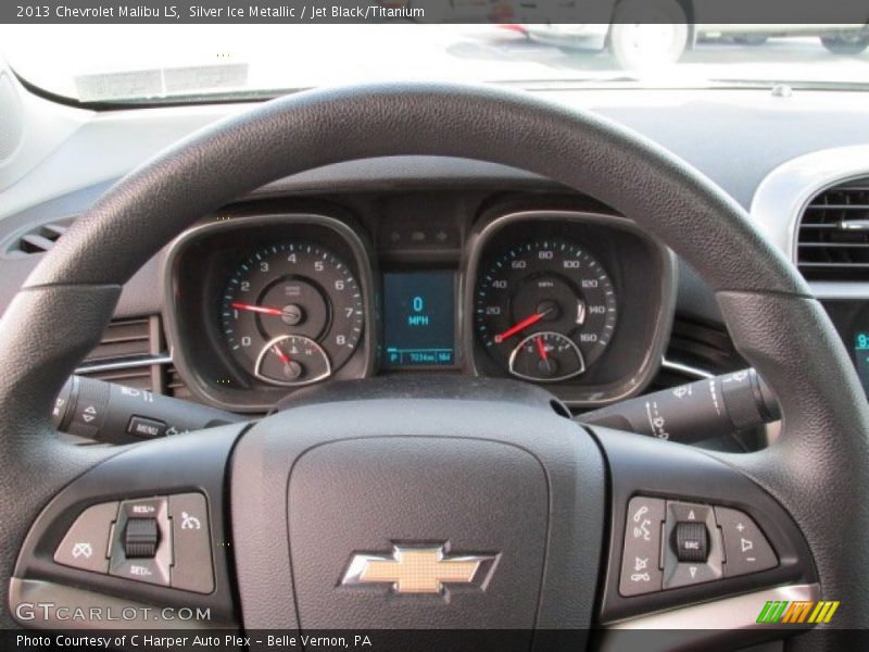 Silver Ice Metallic / Jet Black/Titanium 2013 Chevrolet Malibu LS