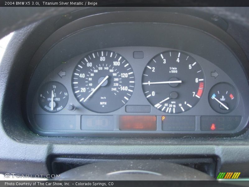 Titanium Silver Metallic / Beige 2004 BMW X5 3.0i