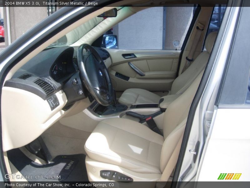 Titanium Silver Metallic / Beige 2004 BMW X5 3.0i