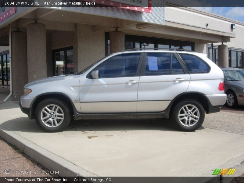 Titanium Silver Metallic / Beige 2004 BMW X5 3.0i