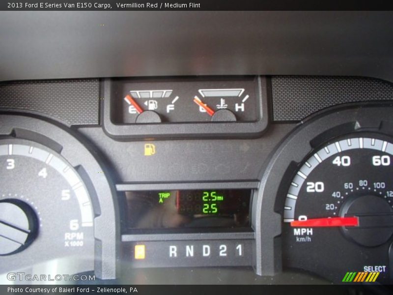 Vermillion Red / Medium Flint 2013 Ford E Series Van E150 Cargo