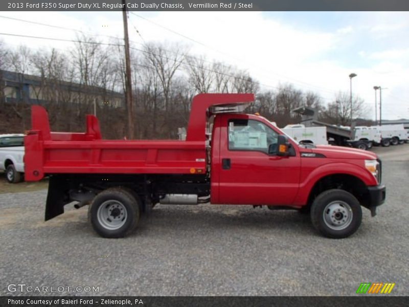 2013 F350 Super Duty XL Regular Cab Dually Chassis Vermillion Red