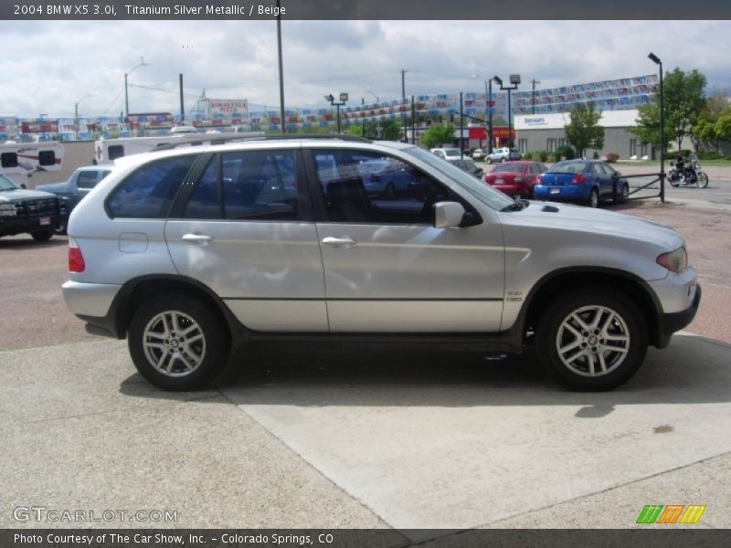 Titanium Silver Metallic / Beige 2004 BMW X5 3.0i