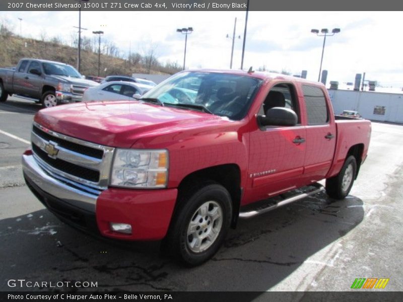 Victory Red / Ebony Black 2007 Chevrolet Silverado 1500 LT Z71 Crew Cab 4x4