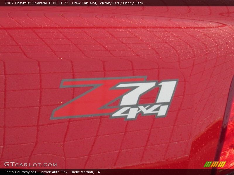 Victory Red / Ebony Black 2007 Chevrolet Silverado 1500 LT Z71 Crew Cab 4x4