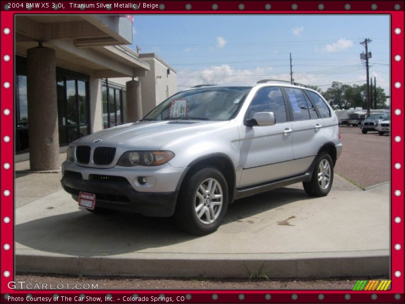 Titanium Silver Metallic / Beige 2004 BMW X5 3.0i