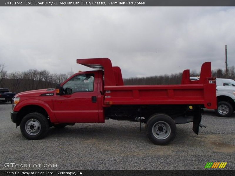  2013 F350 Super Duty XL Regular Cab Dually Chassis Vermillion Red