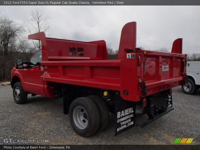 Vermillion Red / Steel 2013 Ford F350 Super Duty XL Regular Cab Dually Chassis
