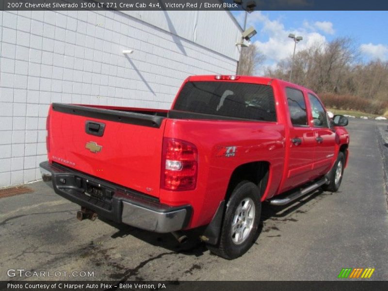 Victory Red / Ebony Black 2007 Chevrolet Silverado 1500 LT Z71 Crew Cab 4x4