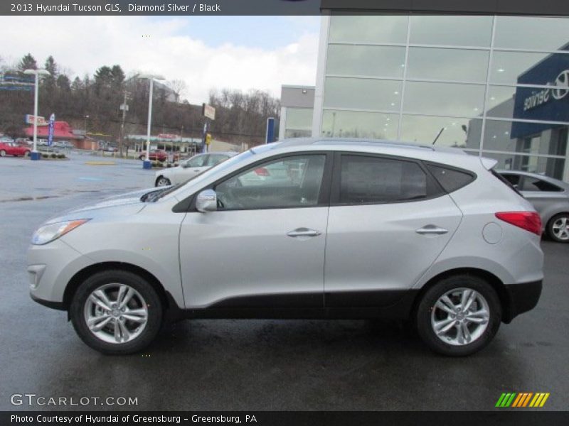 Diamond Silver / Black 2013 Hyundai Tucson GLS