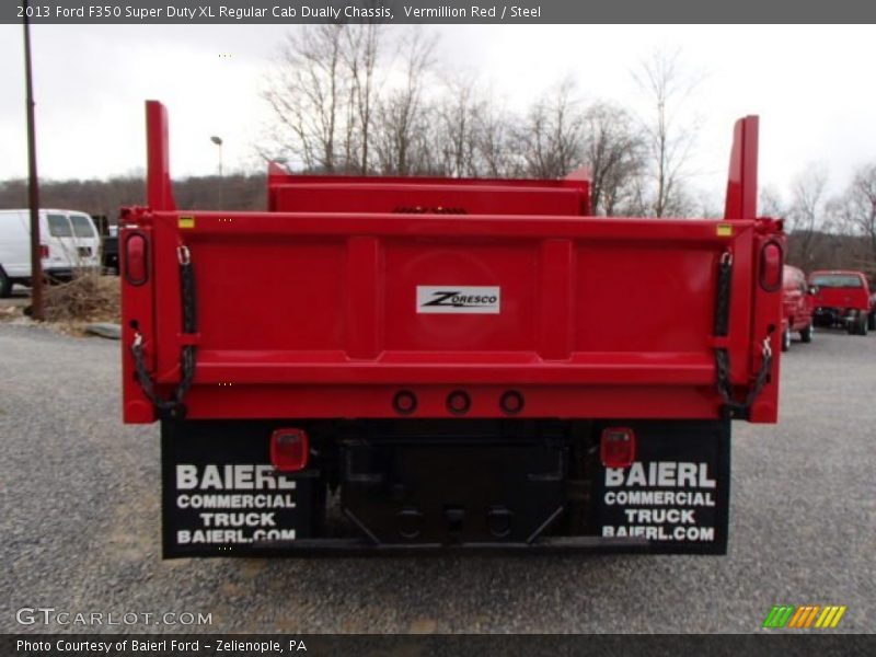 Vermillion Red / Steel 2013 Ford F350 Super Duty XL Regular Cab Dually Chassis