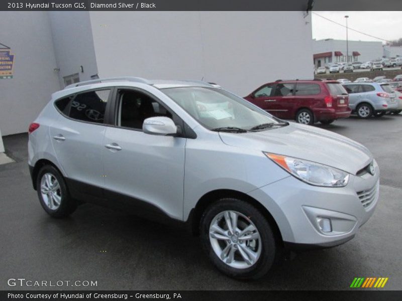 Diamond Silver / Black 2013 Hyundai Tucson GLS