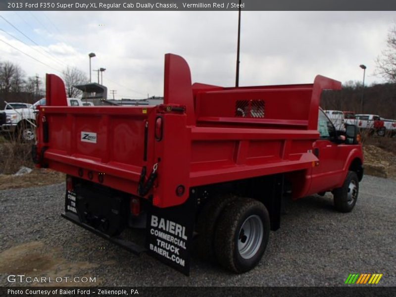 Vermillion Red / Steel 2013 Ford F350 Super Duty XL Regular Cab Dually Chassis