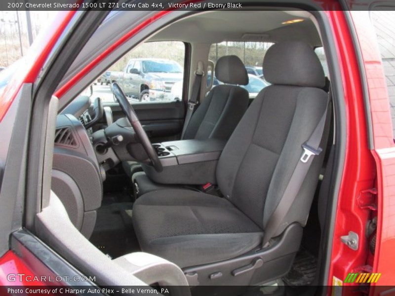 Victory Red / Ebony Black 2007 Chevrolet Silverado 1500 LT Z71 Crew Cab 4x4