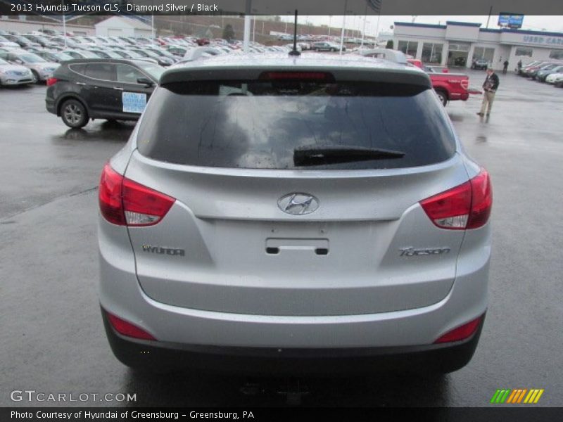 Diamond Silver / Black 2013 Hyundai Tucson GLS