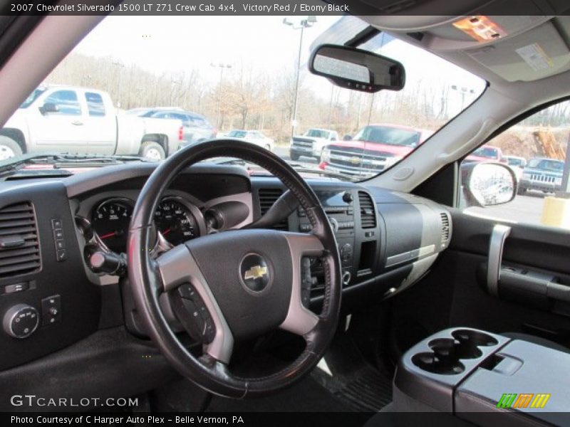 Victory Red / Ebony Black 2007 Chevrolet Silverado 1500 LT Z71 Crew Cab 4x4