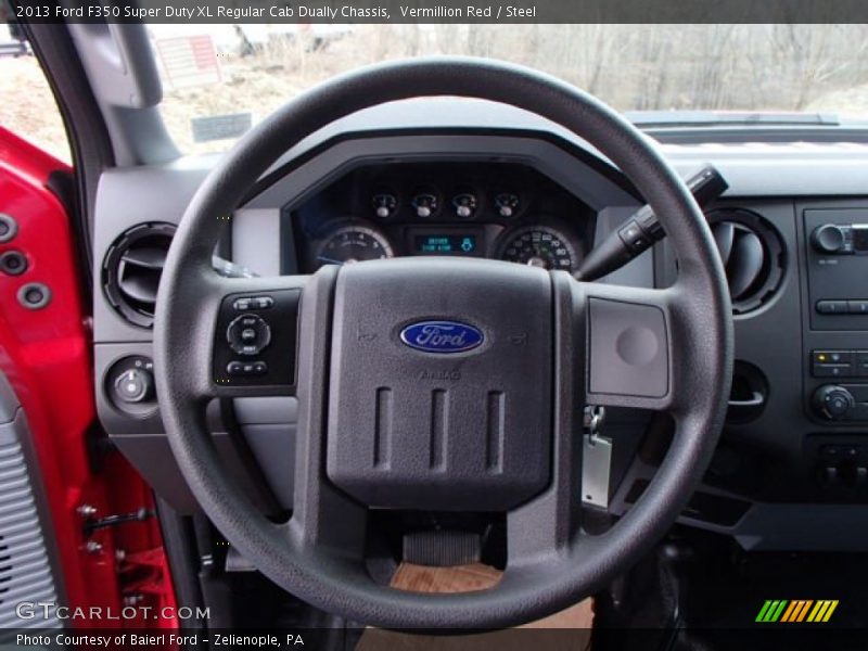  2013 F350 Super Duty XL Regular Cab Dually Chassis Steering Wheel