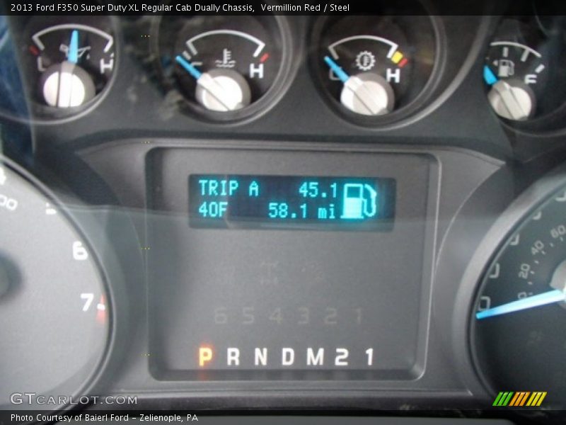  2013 F350 Super Duty XL Regular Cab Dually Chassis XL Regular Cab Dually Chassis Gauges