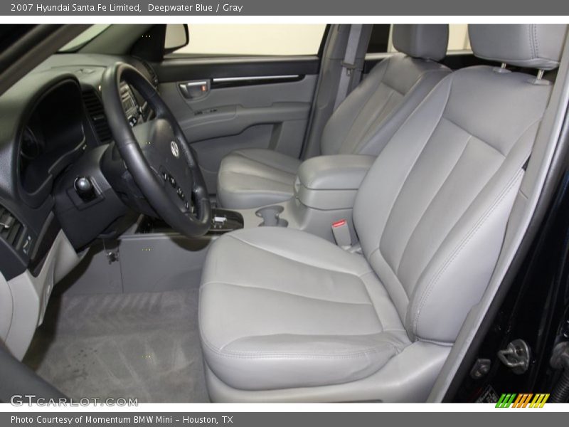 Deepwater Blue / Gray 2007 Hyundai Santa Fe Limited