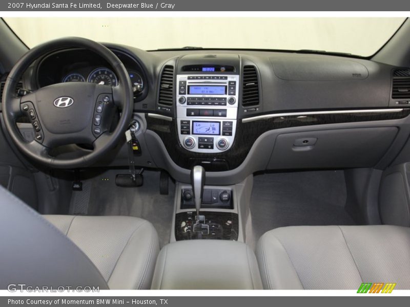 Deepwater Blue / Gray 2007 Hyundai Santa Fe Limited