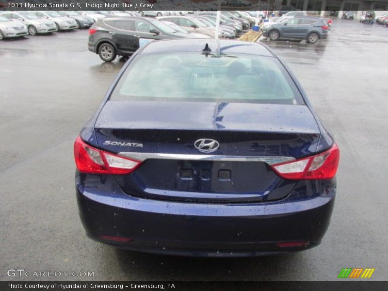 Indigo Night Blue / Gray 2013 Hyundai Sonata GLS