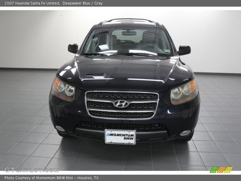 Deepwater Blue / Gray 2007 Hyundai Santa Fe Limited