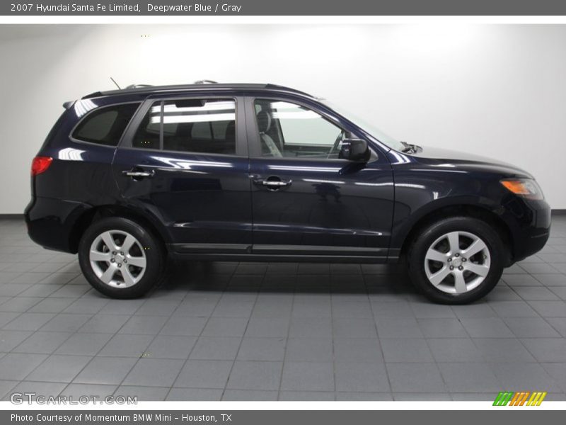Deepwater Blue / Gray 2007 Hyundai Santa Fe Limited