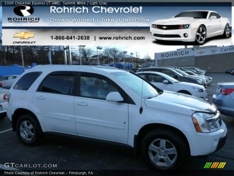 Summit White / Light Gray 2006 Chevrolet Equinox LT AWD