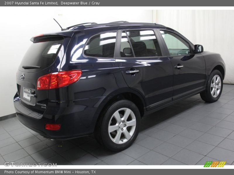 Deepwater Blue / Gray 2007 Hyundai Santa Fe Limited