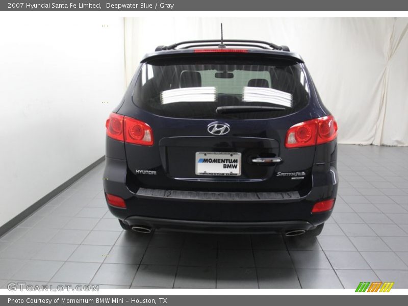 Deepwater Blue / Gray 2007 Hyundai Santa Fe Limited