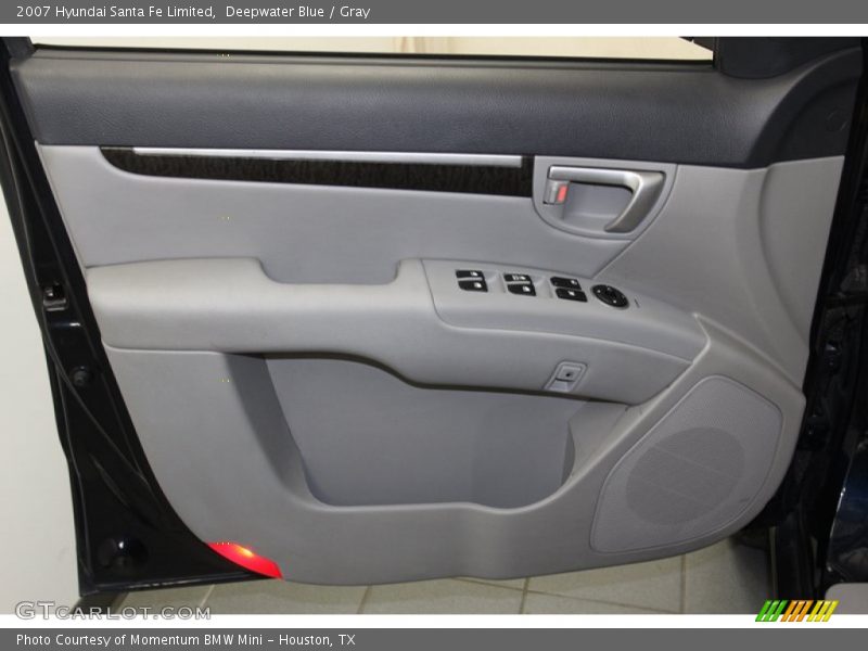 Deepwater Blue / Gray 2007 Hyundai Santa Fe Limited