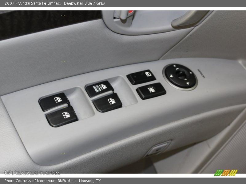 Deepwater Blue / Gray 2007 Hyundai Santa Fe Limited