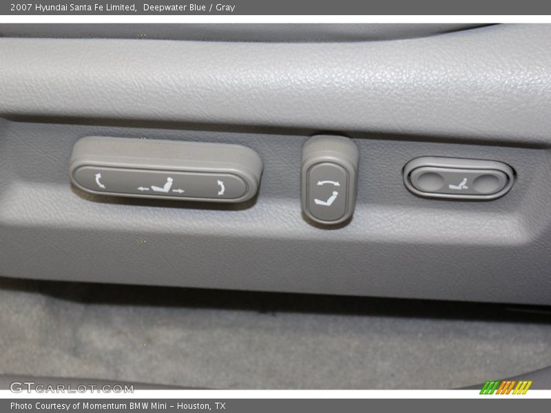 Deepwater Blue / Gray 2007 Hyundai Santa Fe Limited