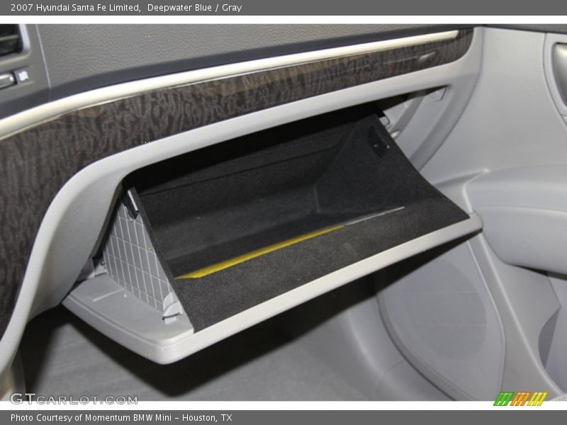 Deepwater Blue / Gray 2007 Hyundai Santa Fe Limited