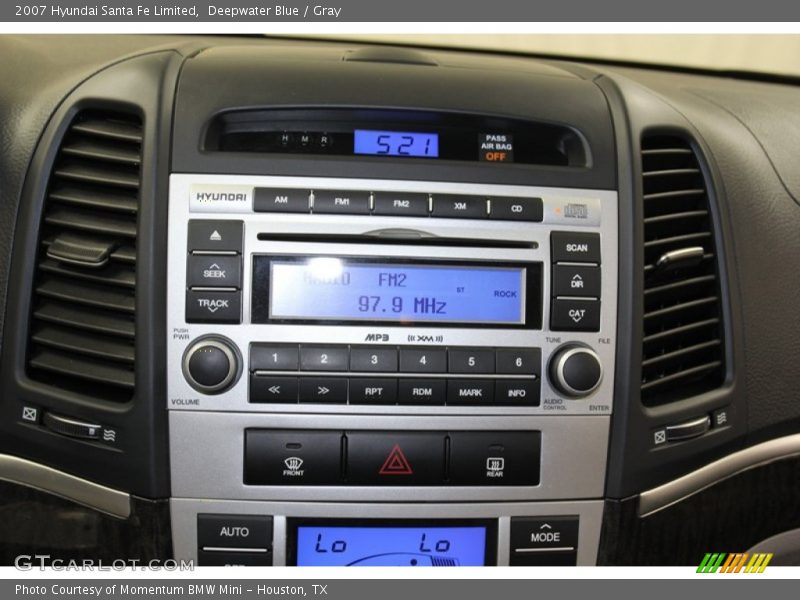 Deepwater Blue / Gray 2007 Hyundai Santa Fe Limited