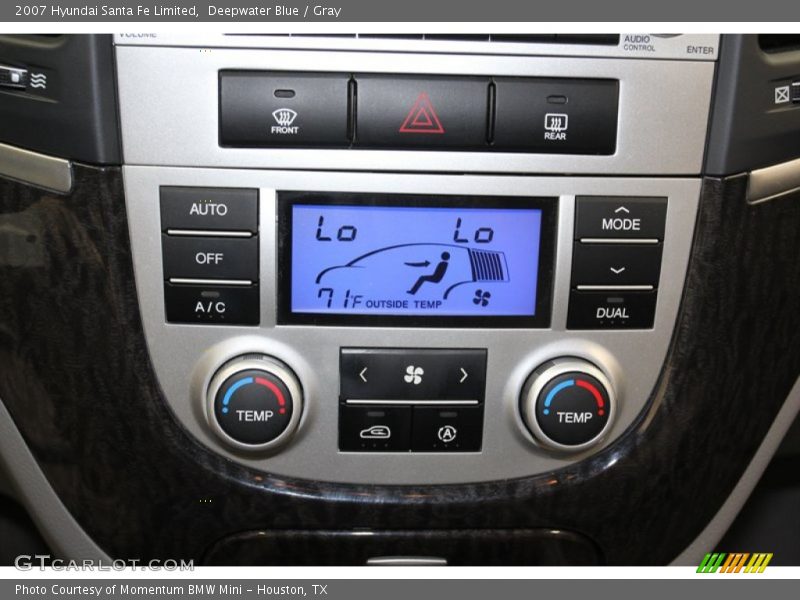 Deepwater Blue / Gray 2007 Hyundai Santa Fe Limited