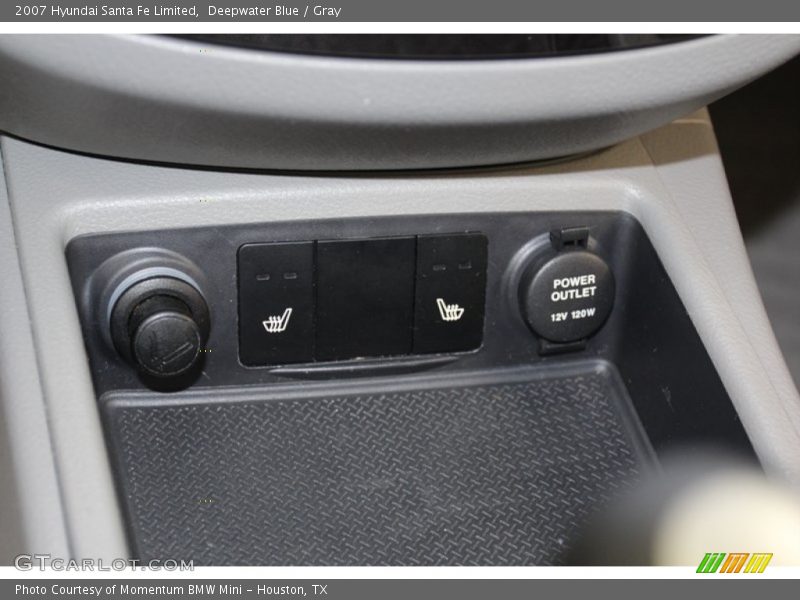 Deepwater Blue / Gray 2007 Hyundai Santa Fe Limited