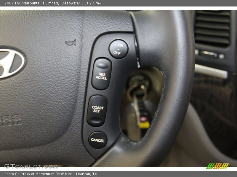 Deepwater Blue / Gray 2007 Hyundai Santa Fe Limited