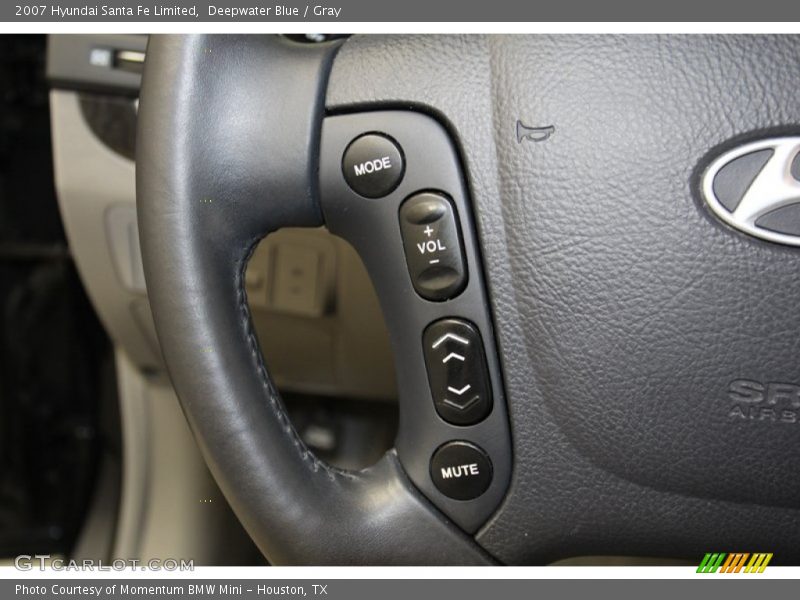 Deepwater Blue / Gray 2007 Hyundai Santa Fe Limited