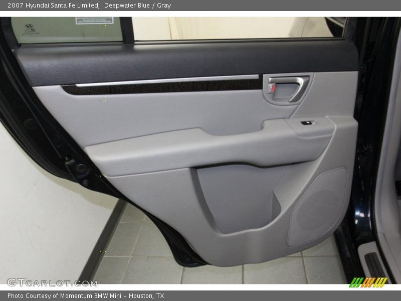 Deepwater Blue / Gray 2007 Hyundai Santa Fe Limited